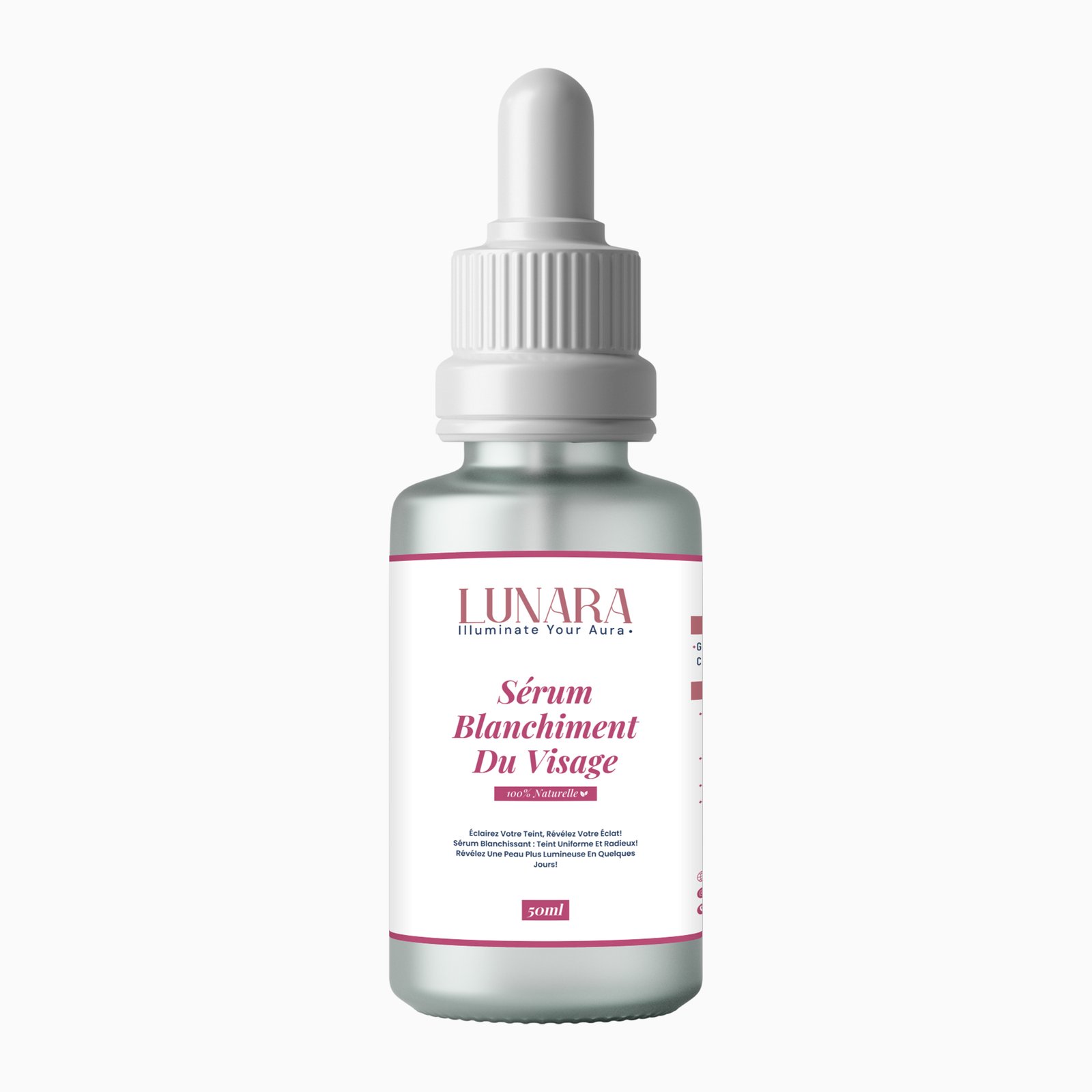Sérum Blanchiment Visage prix Maroc Lunara 50 ml au rétinol et vitamine C