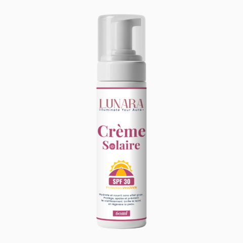 Écran Solaire prix Maroc Lunara 60 ml avec filtres UVA UVB