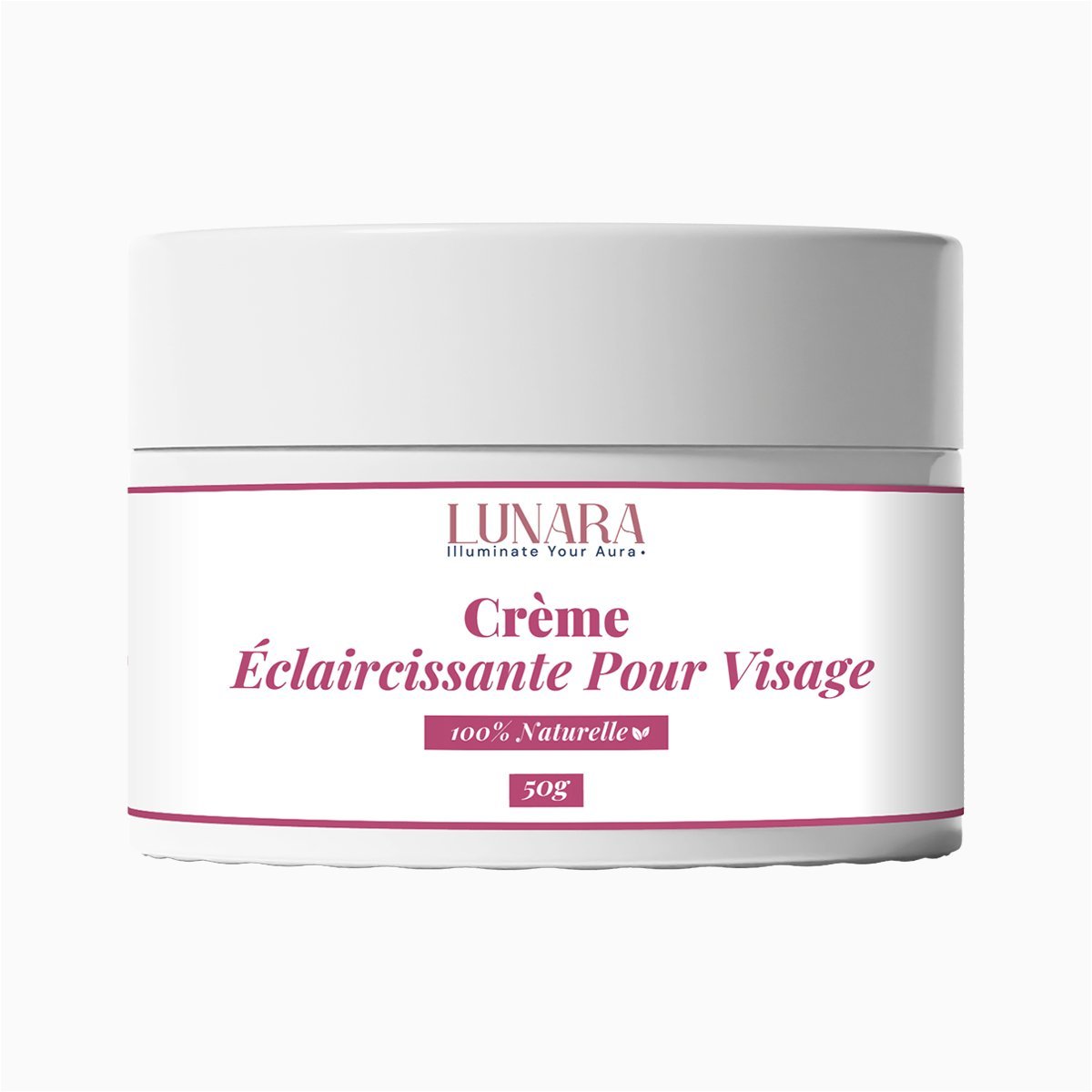 Crème Éclaircissante Visage Lunara 50 g – Acide Glycolique, Rétinol & Vitamine C